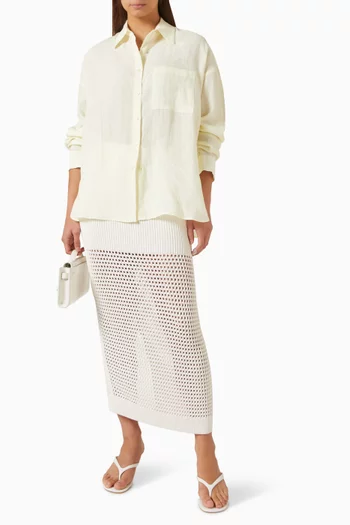 Something Borrowed Shirt in Linen