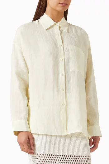 Something Borrowed Shirt in Linen