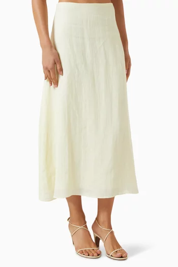 A-line skirt in Linen