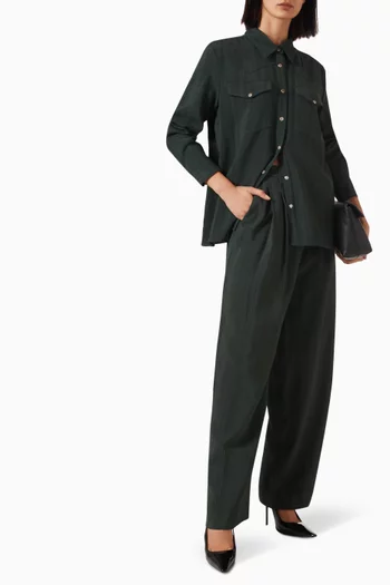 Sulli Pleated Pants in Viscose