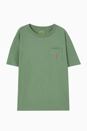 Pocket T-Shirt in Cotton Jersey