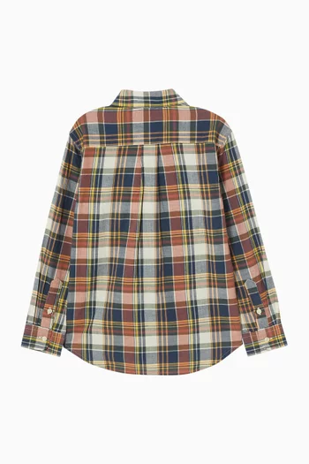 Check Pattern Shirt in Cotton