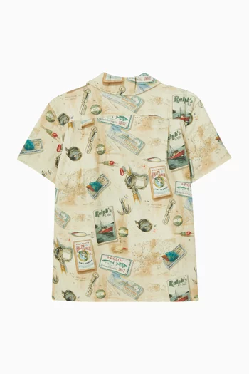 Printed Button-Down Shirt