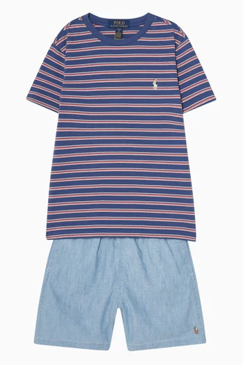 Striped T-Shirt in Cotton