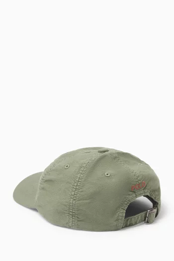 Logo Embroidered Baseball Cap in Cotton