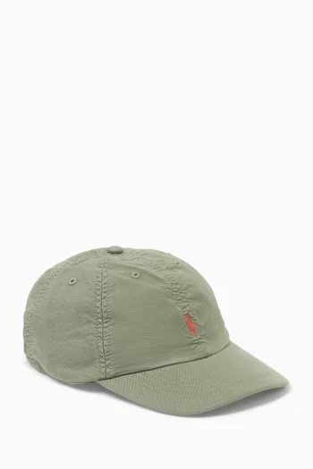Logo Embroidered Baseball Cap in Cotton