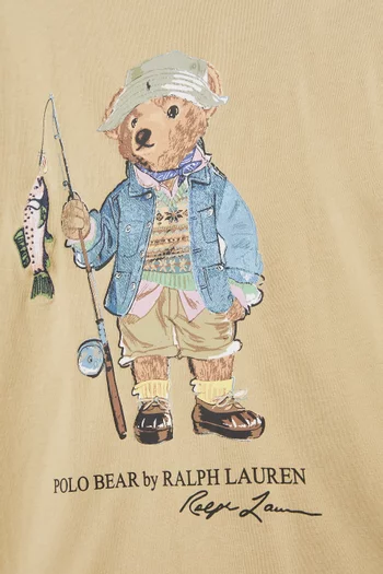 Bear Graphic T-Shirt in Cotton