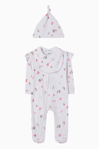 Floral-print Pyjama Set in Jersey