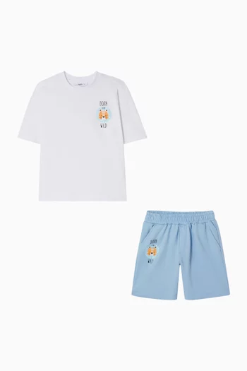 Born Wild T-shirt & Shorts Set