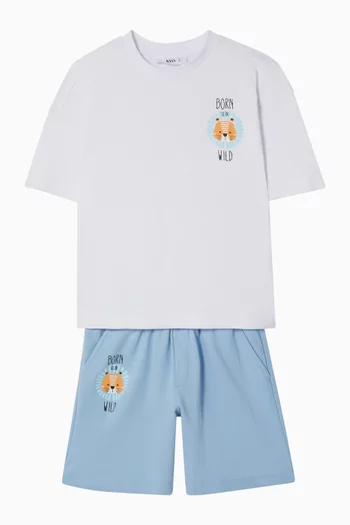 Born Wild T-shirt & Shorts Set