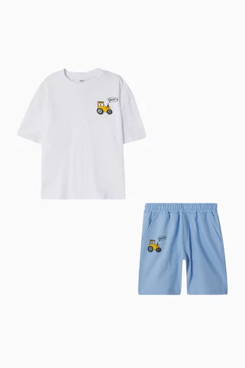 Tractor T-shirt & Shorts Set