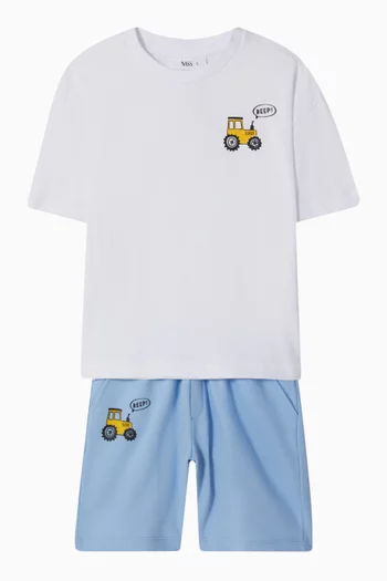 Tractor T-shirt & Shorts Set