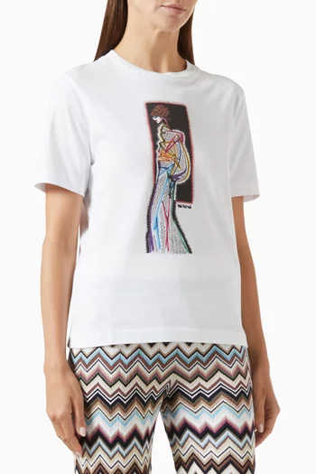 Sketch T-shirt in Cotton