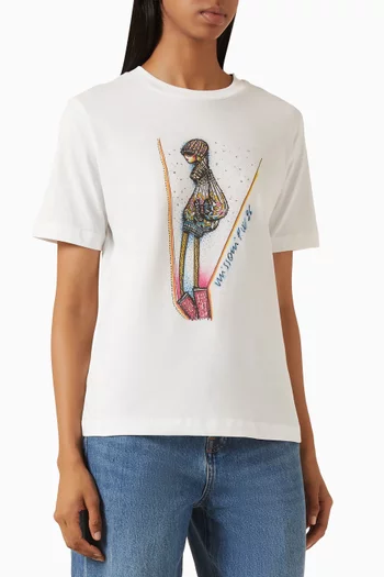 Sketch T-shirt in Cotton
