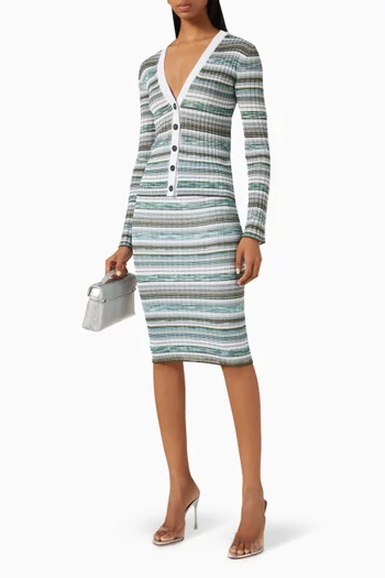 Stripe Knit Skirt