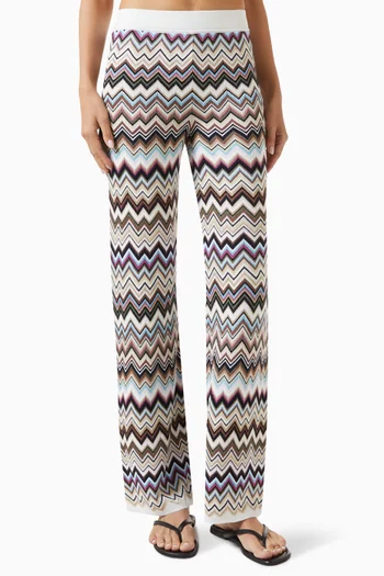 Zigzag Flared Pants