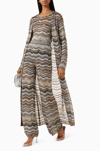 Belted Knit Cardigan in Viscose Blend