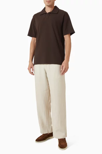 Atwood Textured Polo Shirt in Organic Cotton