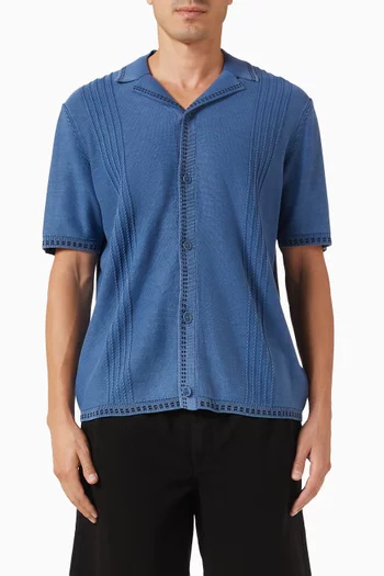Ivy Knitted Shirt in Cotton