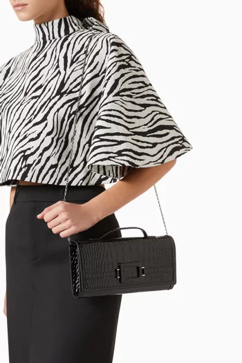 Belle Vivier Clutch in Leather