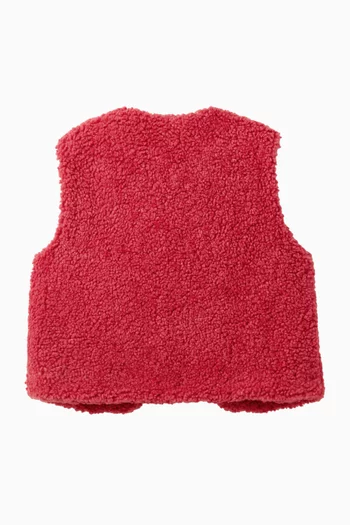 Beti Vest in Sherpa Fleece