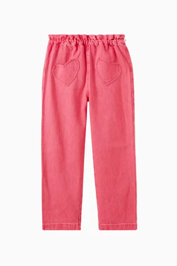 Heart-pocket Jeans in Denim