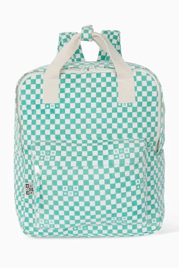 Checkerboard Backpack in Cotton