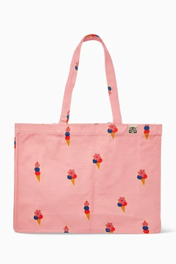 Printed  Tote Bag in Cotton