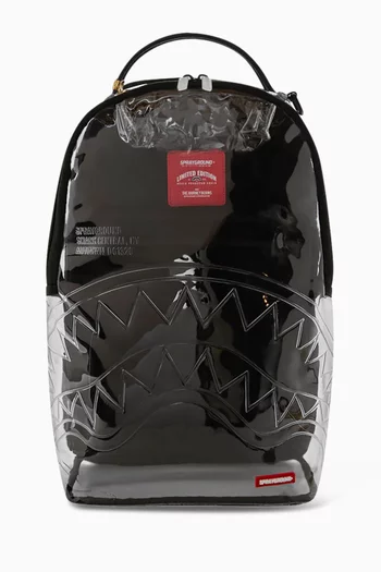 Gun Metal Clear Backpack