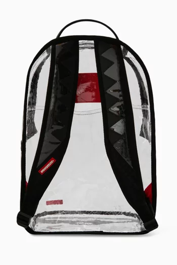 Embossed Graff Fully Clear Backpack