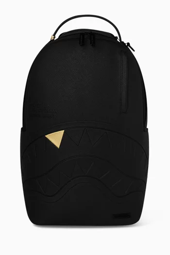 Blacked Out Embossed Gold Tooth Backpack