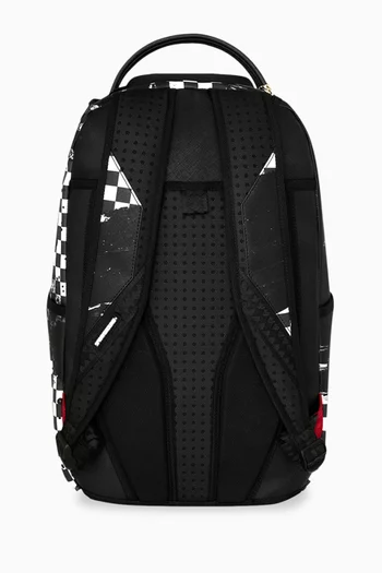 Painted Over Check Backpack
