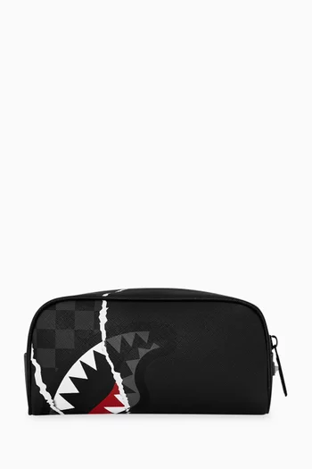Center Rip Revealing Check Pouch