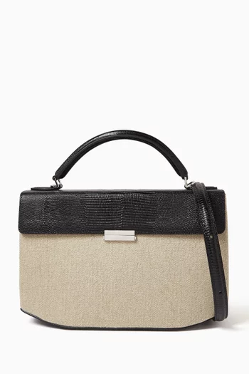 Clip Top-handle Bag in Canvas