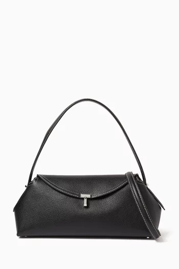 T-lock Shoulder Bag in Leather