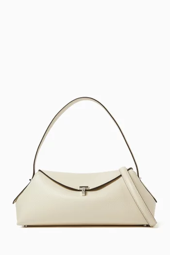 T-lock Shoulder Bag in Leather