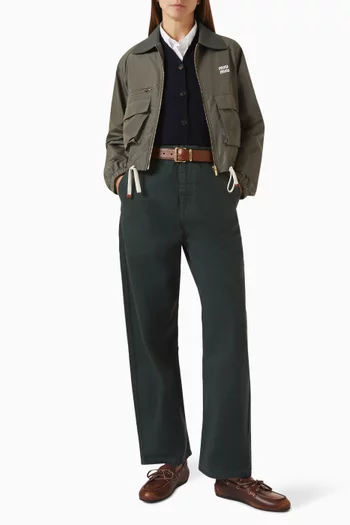 Blouson Jacket in Technical Fabric