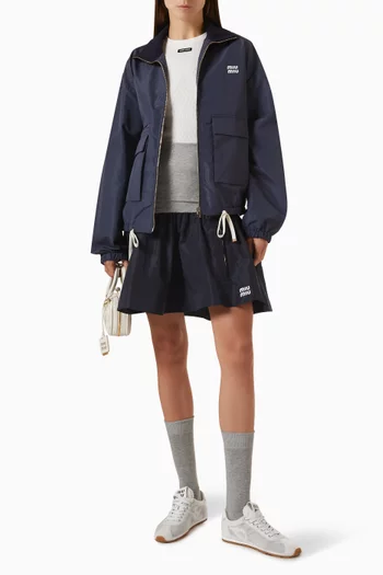 Blouson Jacket in Technical Fabric