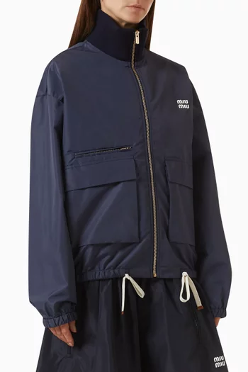 Blouson Jacket in Technical Fabric