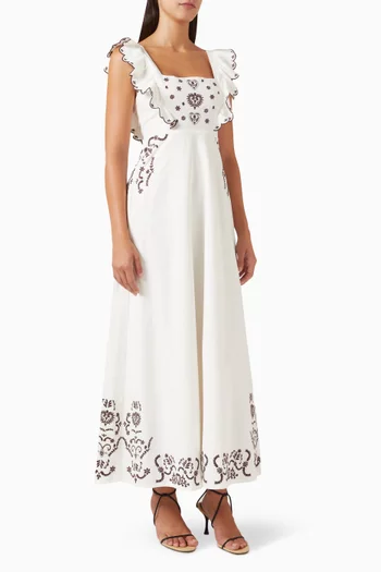 Grace Dress in Linen-cotton