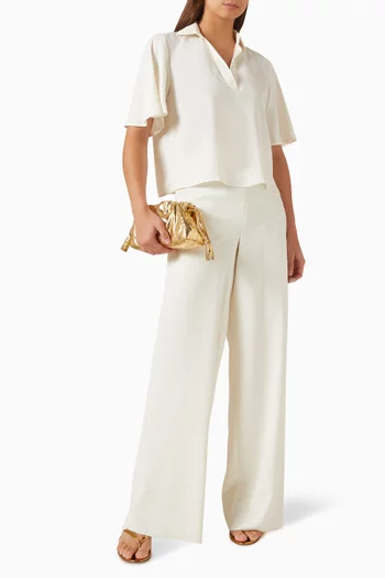 Polo Shirt in Satin