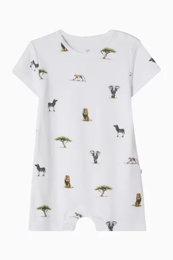 Safari Romper in Bamboo & Cotton