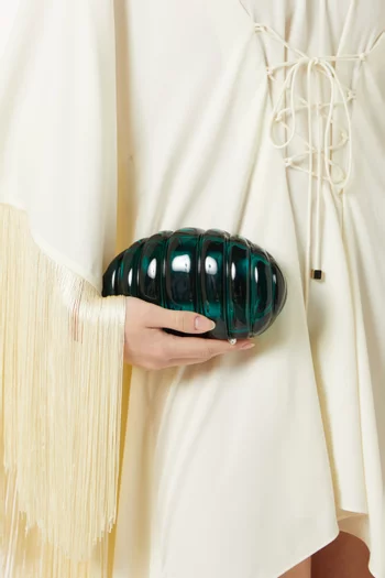 Aurora Shell Clutch in Resin