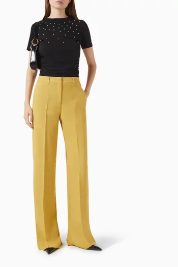 Embellished T-shirt in Cotton Jersey
