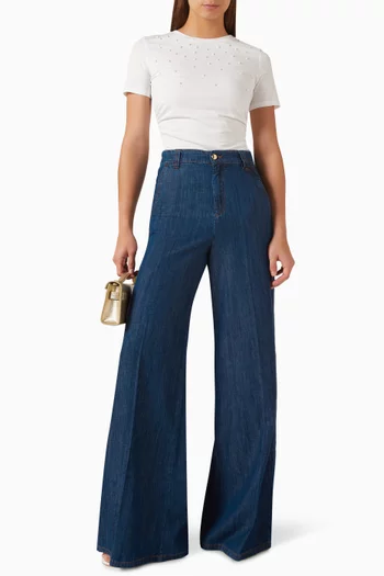Palazzo Jeans in Denim