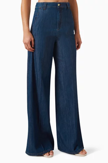 Palazzo Jeans in Denim