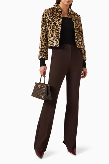 Leopard-print Jacket in Jersey