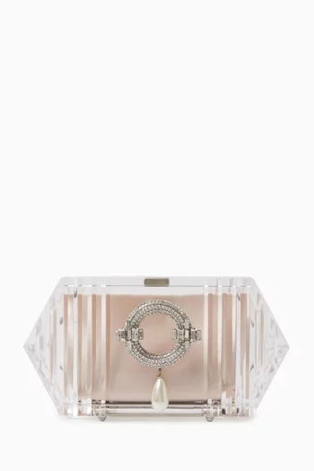 Medium Kaia Clutch in Acrylic