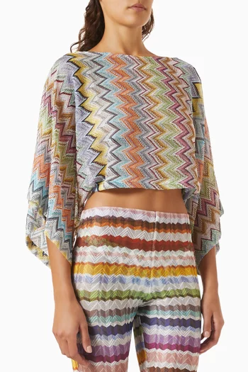 Knit Crop Top in Rayon Blend