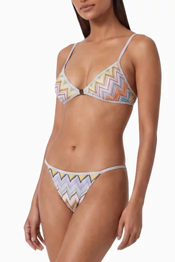 Zip-zag Bikini Set